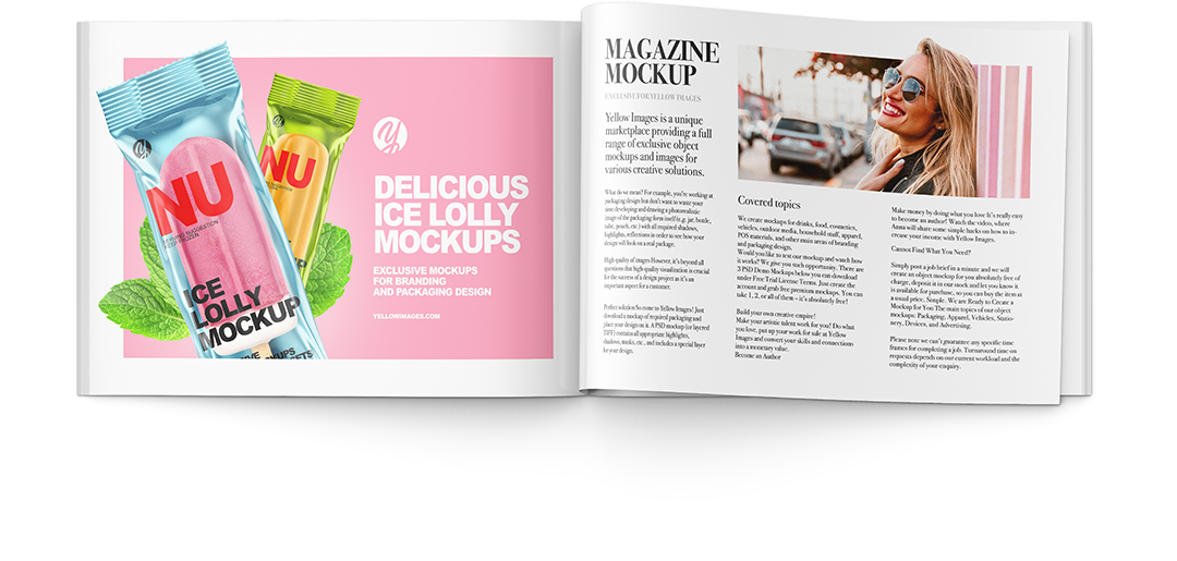 Download Magazine Mockup Vk Yellowimages