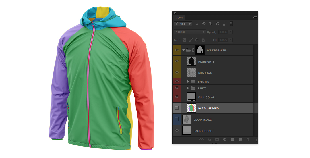 Download Psd Object Mockups Tutorial How To Edit Men S Windbreaker Jacket Mockup On Yellow Images