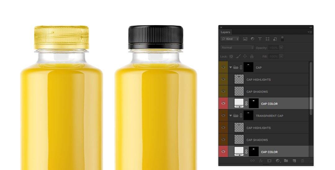 Download Psd Object Mockups Tutorial How To Edit Pet Bottle With Orange Juice Mockup On Yellow Images Yellowimages Mockups