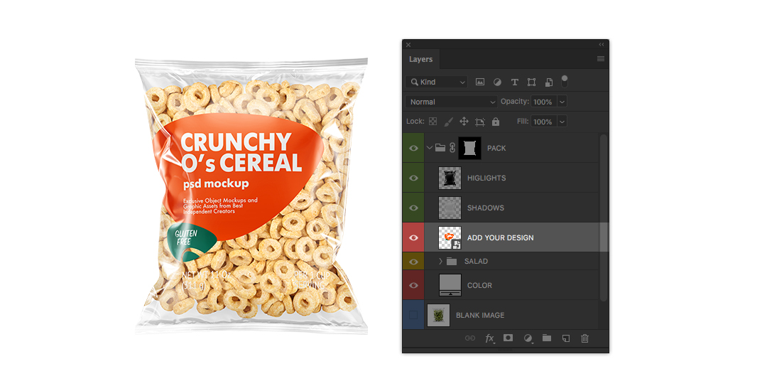 Food Bag With Nuts Mockup - The best free PSD packaging ...