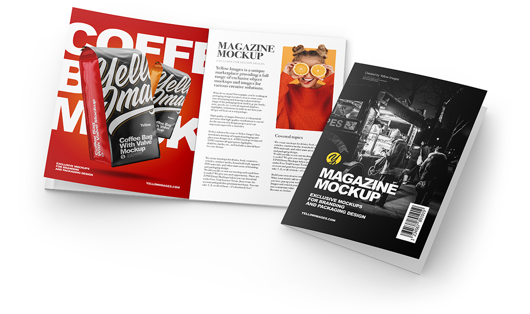 Free Magazine Mockup Psd