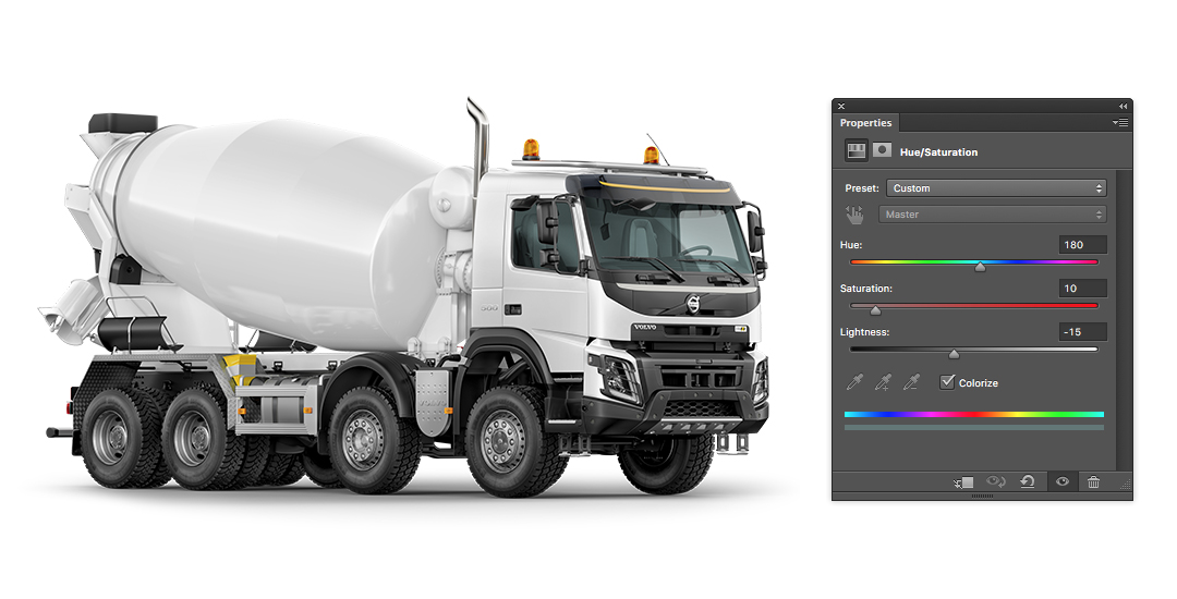 Psd Object Mockups Tutorial How To Edit Concrete Mixer Truck Mockup On Yellow Images